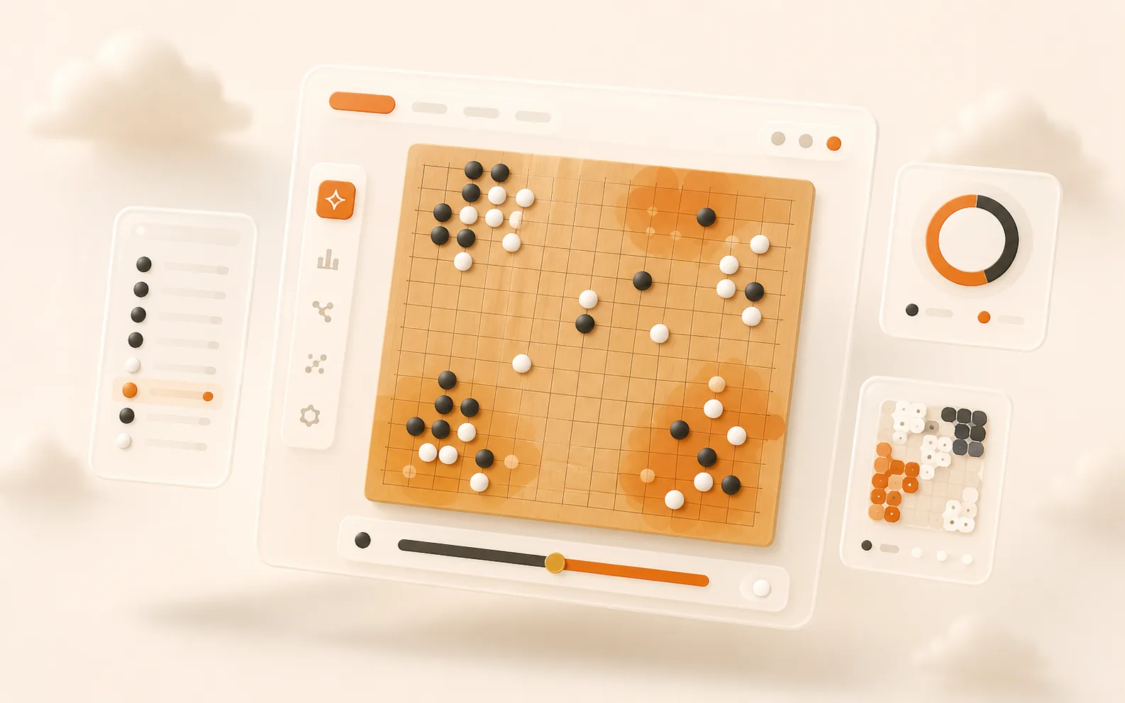 Goban — AI Go Analysis — interactive 3D demo
