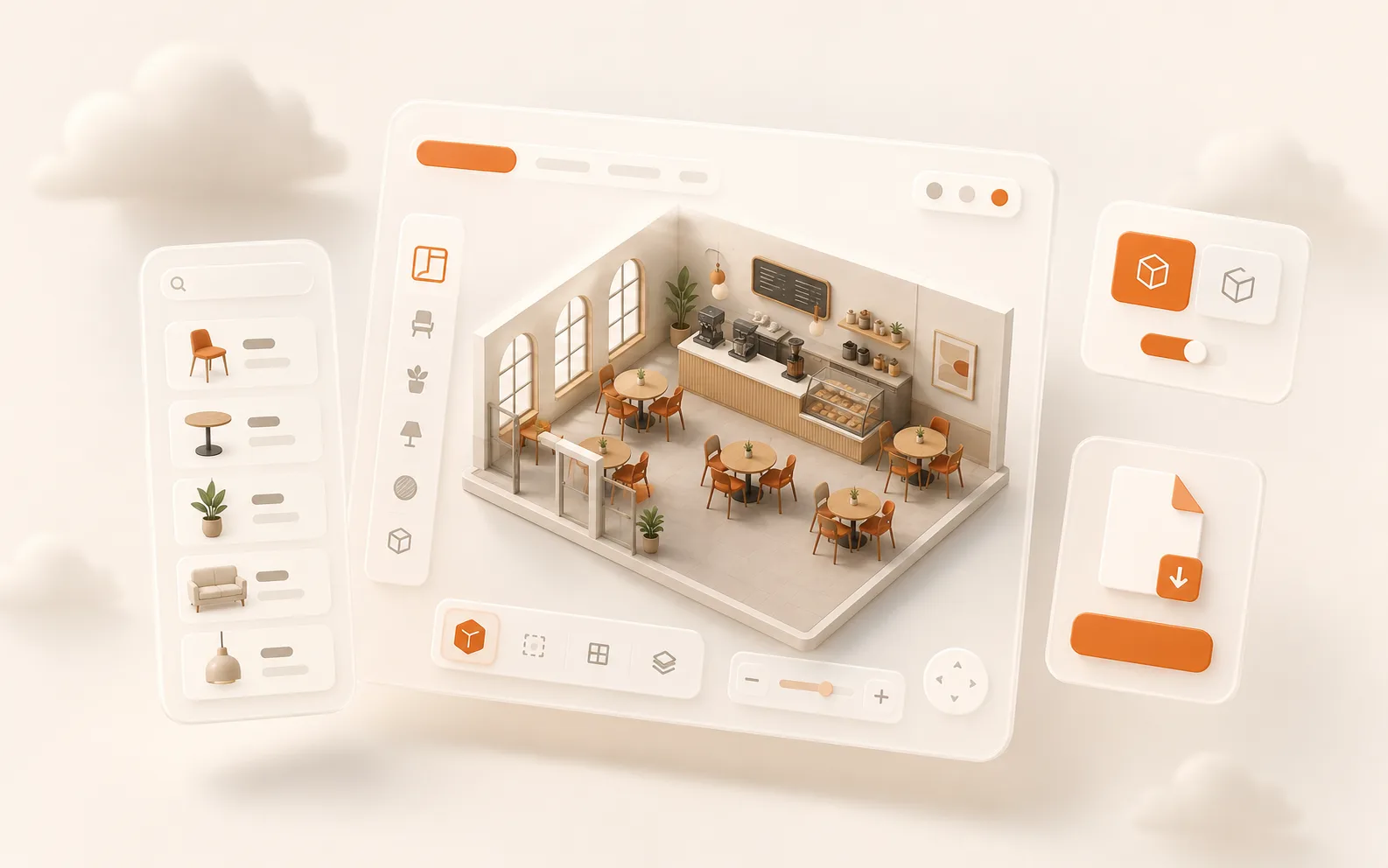 3D Space Planner — interactive 3D demo
